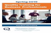 Spring 2019 Quality Training for Business Professionals