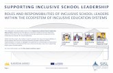 SUPPORTING INCLUSIVE SCHOOL LEADERSHIP