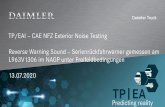 TP/EAI – CAE NFZ Exterior Noise Testing Reverse Warning ...