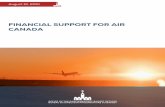 FINANCIAL SUPPORT FOR AIR CANADA