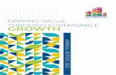 DRIVING VALUE THROUGH SUSTAINABLE GROWTH