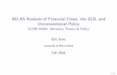AD-AS Analysis of Financial Crises, the ZLB, and ...