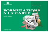 FORMULATIONS À LA CARTE - IOI Oleo GmbH