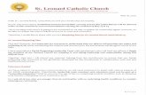 St. Leonard Catholic Church: Greetings From St. Leonard's