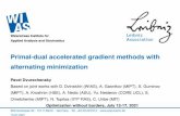 Primal-dual accelerated gradient methods with alternating ...
