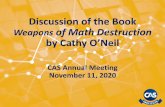 Discussion of the Book Weapons of Math Destruction by ...