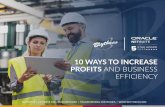 10 WAYS TO INCREASE PROFITS AND BUSINESS EFFICIENCY