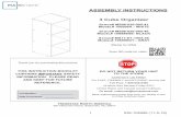 ASSEMBLY INSTRUCTIONS 3 Cube Organizer