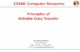 CS348: Computer Networks Principles of Reliable Data Transfer