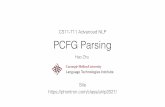 CS11-711 Advanced NLP PCFG Parsing