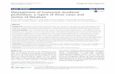 Management of horizontal duodenal perforation: a report of ...