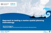Approach to testing a marine spatial planning methodology
