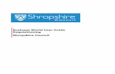 Business World User Guide Requisitioning Shropshire Council