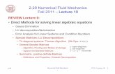 2.29 Numerical Fluid Mechanics Fall 2011 – Lecture 10