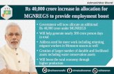 Rs 40,000 crore increase in allocation for MGNREGS to ...
