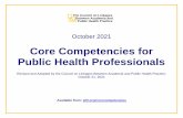 2021 Core Competencies for Public Health Professionals
