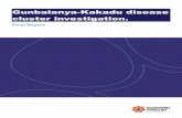 Gunbalanya-Kakadu disease cluster investigation.