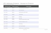 IFC Advisory Projects - Access to Finance