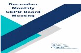 December Monthly CEPD Board Meeting