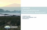 2020 Legislative Session Report - Oregon.gov