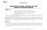 Safety Recall P80 / NHTSA 14V-795 Clutch Interlock Switch