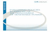 EVALUATING POLICIES IN SUPPORT OF THE DEPLOYMENT OF ...