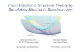 From Electronic Structure Theory to Simulating Electronic ...