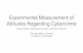 Experimental Measurement of Attitudes Regarding Cybercrime