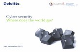 Cyber security Where does the world go?