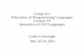 Comp 411 Principles of Programming Languages Lecture 19 ...
