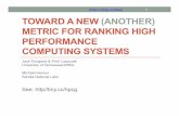 hpcg 1 TOWARD A NEW (ANOTHER) METRIC FOR RANKING HIGH ...