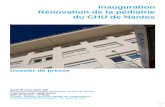 dossier de presse - inauguration pédiatrie CHU Nantes