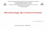 Microbiologie de l’environnement - Université de Bouira