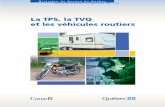 La TPS, la TVQ et les véhicules routiers