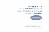 Rapport du médiateur de l’éducation nationale