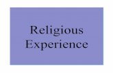 Religious Experience - Manchester University