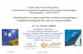 Optimisation et supervision des systèmes énergétiques ...