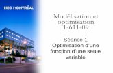 Modélisation et optimisation 1-611-09 - HEC