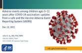 Adverse events among children ages 5 –11 years after COVID ...