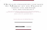Quelles finances locales au Maroc et en France dans un ...