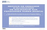SERVICE DE DEMANDE D’ALLOCATION DE SOLIDARITÉ AUX ...