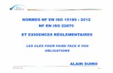NORMES NF EN ISO 15189 : 2012 NF EN ISO 22870 ET …