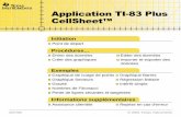 Application TI-83 Plus CellSheetŽ