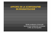 APPORTS DE LA SCINTIGRAPHIE EN RHUMATOLOGIE
