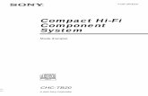 Compact Hi-Fi Component System - Sony