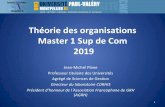 Théorie des organisations Master 1 Sup de Com 2019
