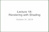 Lecture 18: Rendering with Shading - Colorado State University