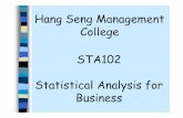 Hang Seng Management College STA102 Statistical Analysis ...