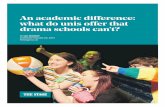An Academic Difference - what do unis offer that drama ...