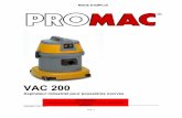Manue VAC200 F - promac.ch